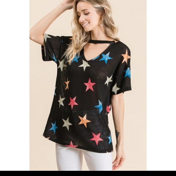 Multicolored Star Knit Top - Picture 4 of 6